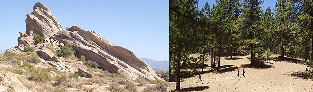 Vasquez Rocks and Mt. Pinos