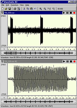 Second volunteer waveform