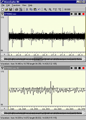 First volunteer waveform