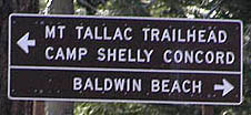 Camp Concord road sign